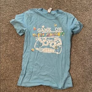 Blue Game On T-Shirt